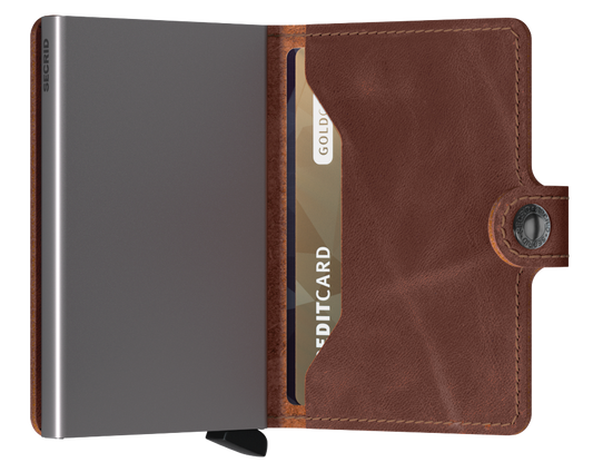 Secrid Miniwallet Vintage Brown indeling