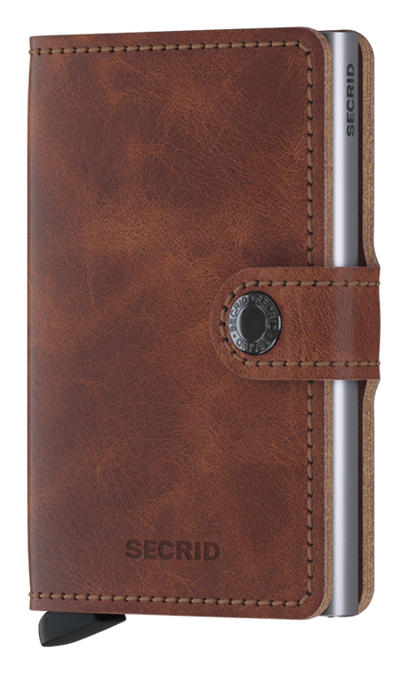 Secrid Miniwallet Vintage Brown voorkant