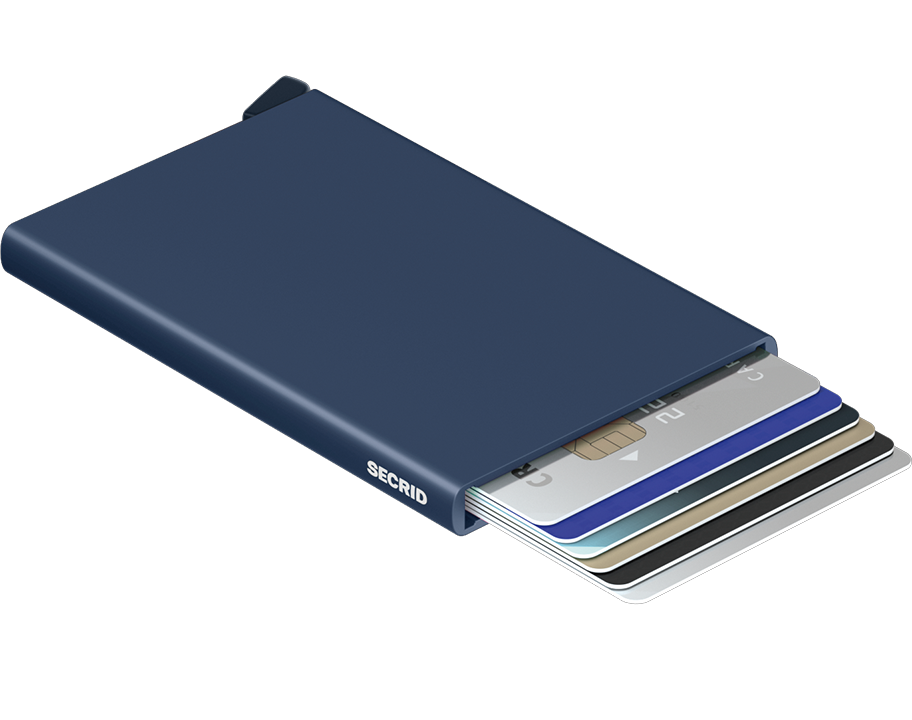 Secrid Cardprotector Navy geopend