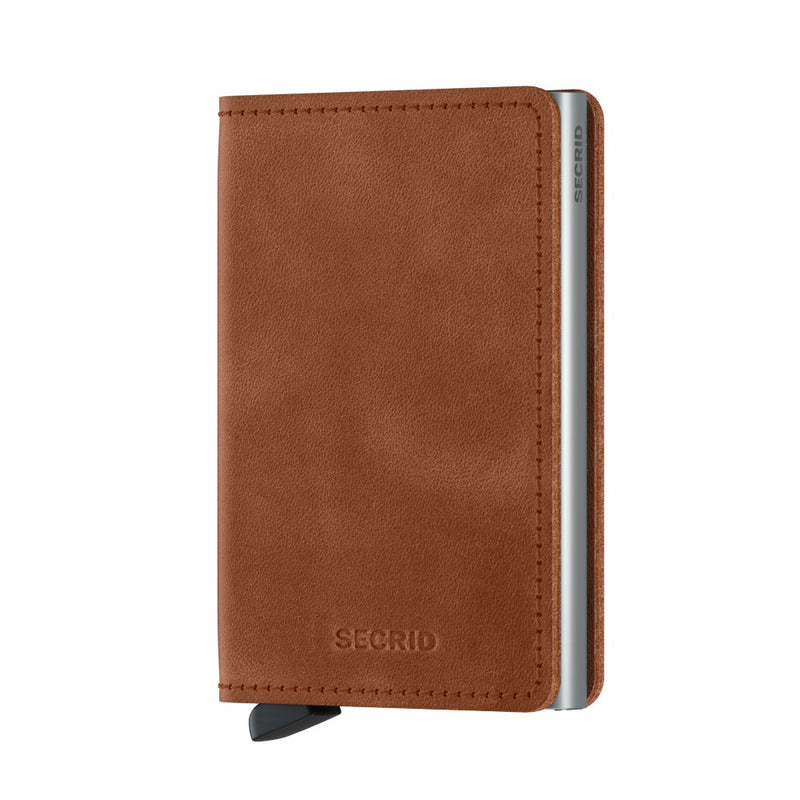 Secrid Slimwallet Vintage Cognac-Silver voorzijde