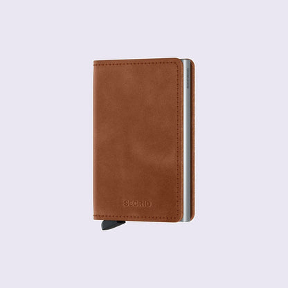 Secrid Slimwallet Vintage Cognac-Silver voorzijde