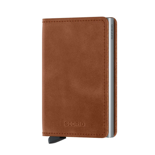 Secrid Slimwallet Vintage Cognac-Silver voorzijde