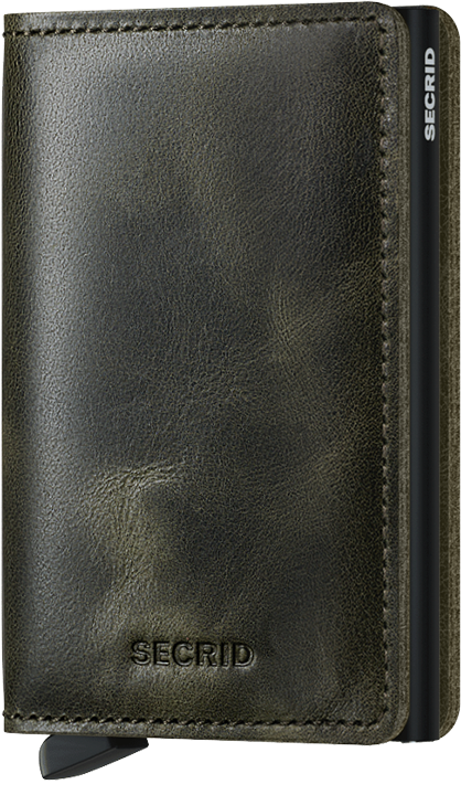 Secrid Slimwallet Vintage Olive-Black portemonnee