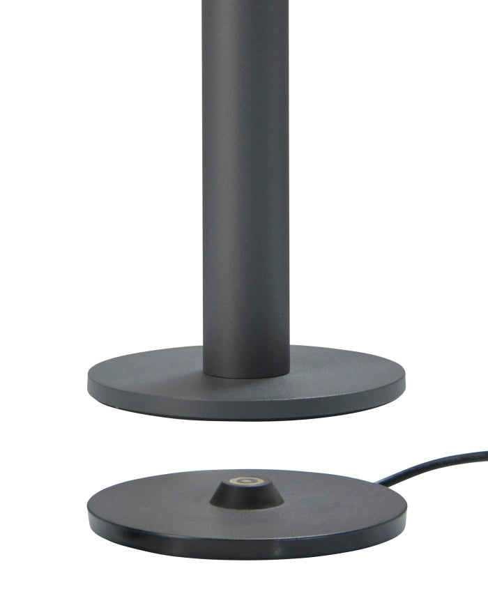 Tubo vloerlamp/acculamp- 120cm - voor binnen/buiten / indoor/ outdoor - snoerloos - antraciet - detailfoto