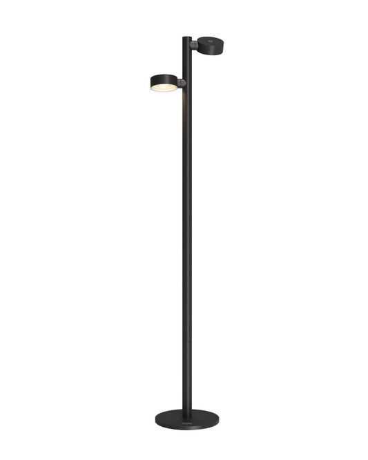 Sompex RONDA zwart oplaadbare vloerlamp 2-lichts - detailfoto