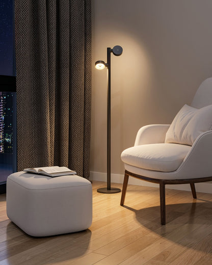 Sompex RONDA antraciet oplaadbare vloerlamp 2-lichts - detailfoto