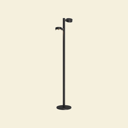 Sompex RONDA zwart oplaadbare vloerlamp 2-lichts