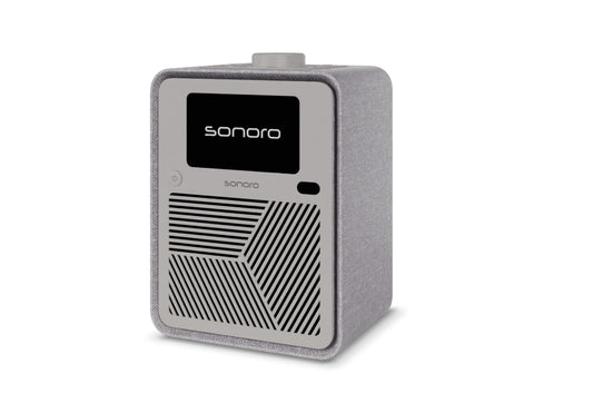 Sonoro ATRON muzieksysteem parelgrijs/zilver