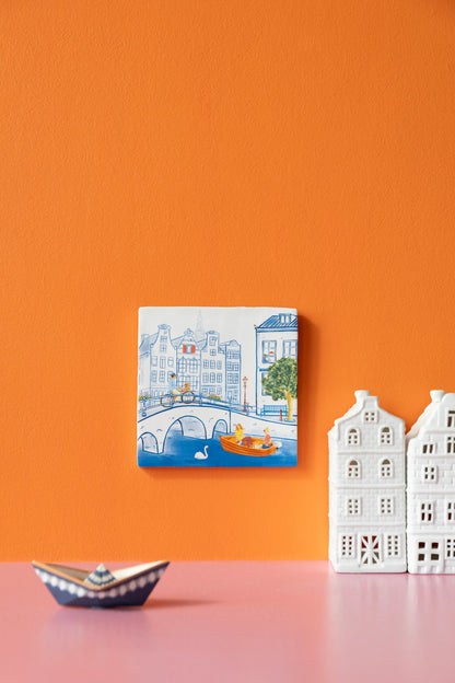 StoryTiles Life in Amsterdam: Amsterdamse grachten en gevels in interieur