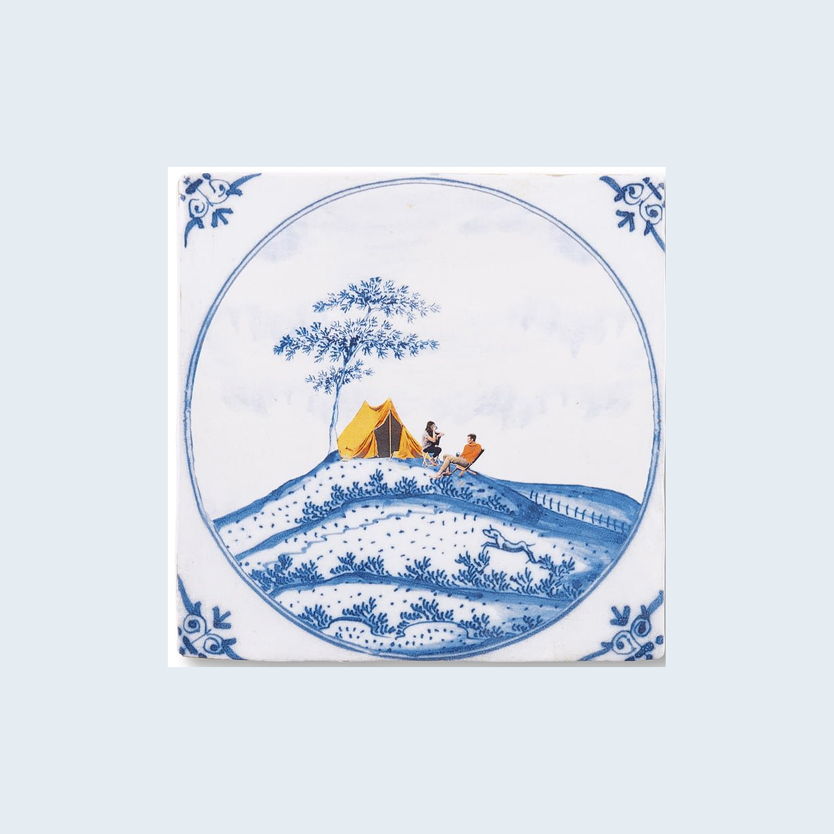 StoryTiles Outdoor Lovers op een egale pastelachtergrond