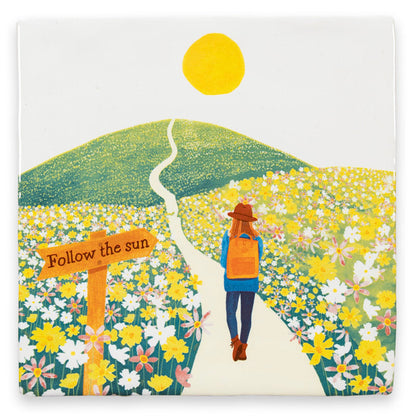 StoryTiles Follow the sun – keramische tegel 10x10 cm