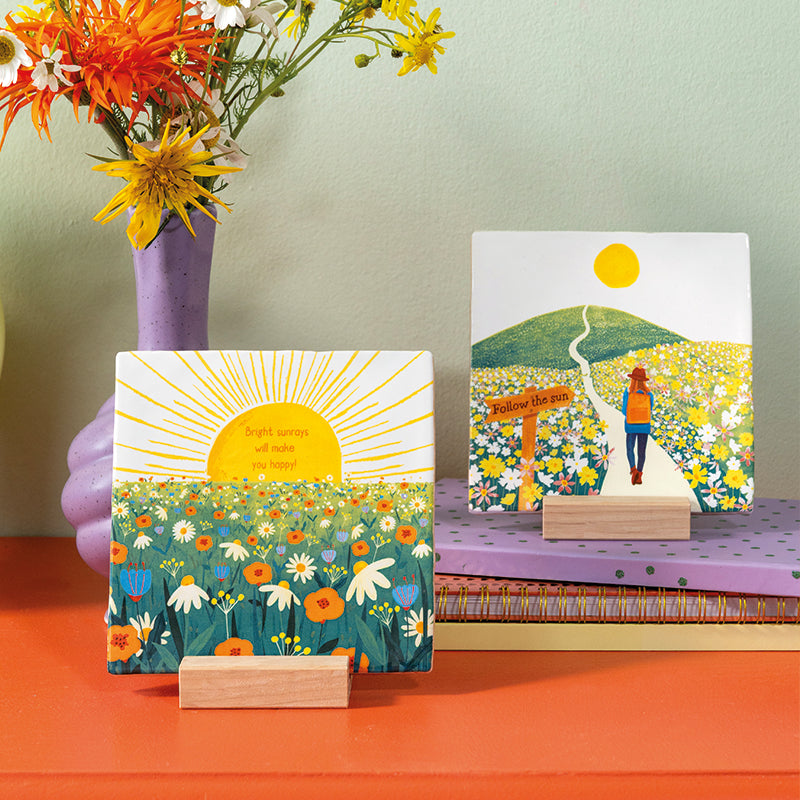 StoryTiles Follow the sun als wanddecoratie