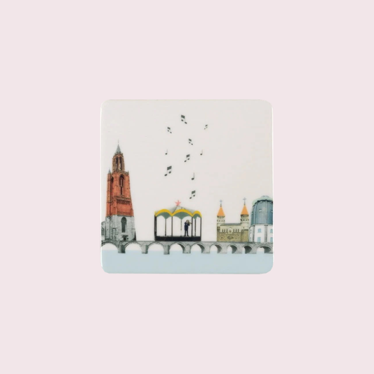 Mini StoryTiles Maastricht – Mie Leef Mestreech op pastelachtergrond