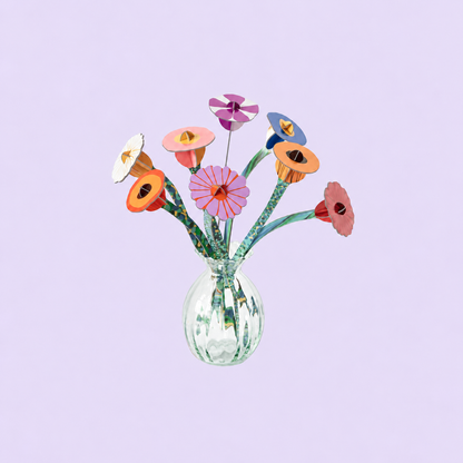 Studio ROOF Klimt’s Garden - productfoto op pastelachtergrond - vierkant met ruimte rondom