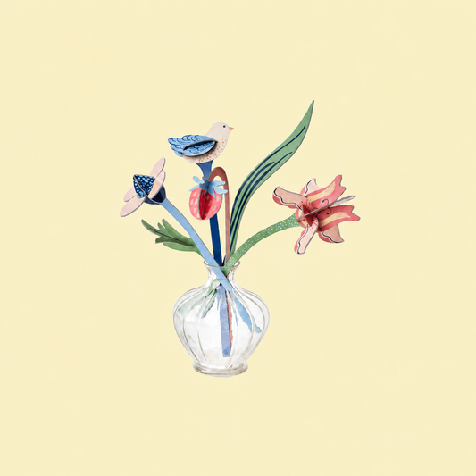 Studio ROOF William Morris Bouquet - productfoto op pastelachtergrond - vierkant met ruimte rondom