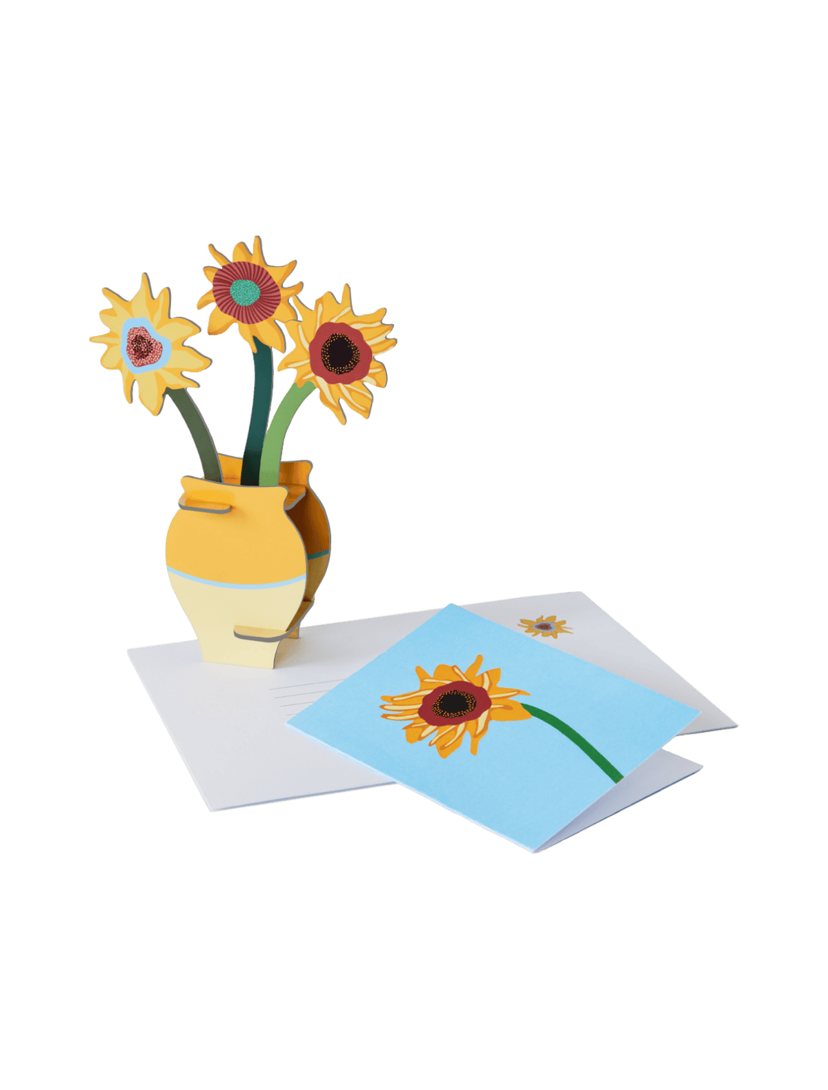 Studio Roof Pop Out Card Van Gogh Flowers