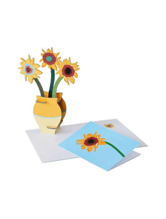 Studio Roof Pop Out Card Van Gogh Flowers