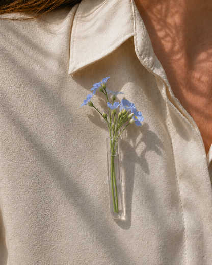 Walleaf Flower Brooch transparant